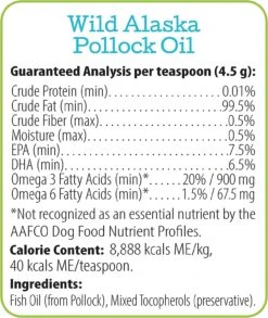 Alaska Naturals Pollock Oil For Dogs - Pollock - 15.5 Oz -Tropiclean Store alaska naturals pollock oil for dogs pollock 155 oz 928166