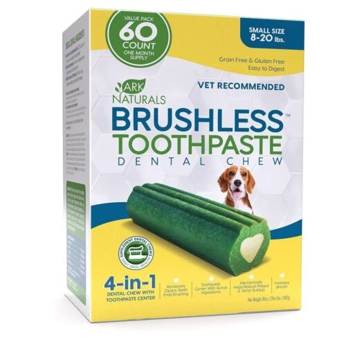 Ark Natural's Value Pack Brushless Toothpaste Small Cat And Dog Dental Care - 60 Ct -Tropiclean Store ark naturals value pack brushless toothpaste small cat and dog dental care 60 ct 100983