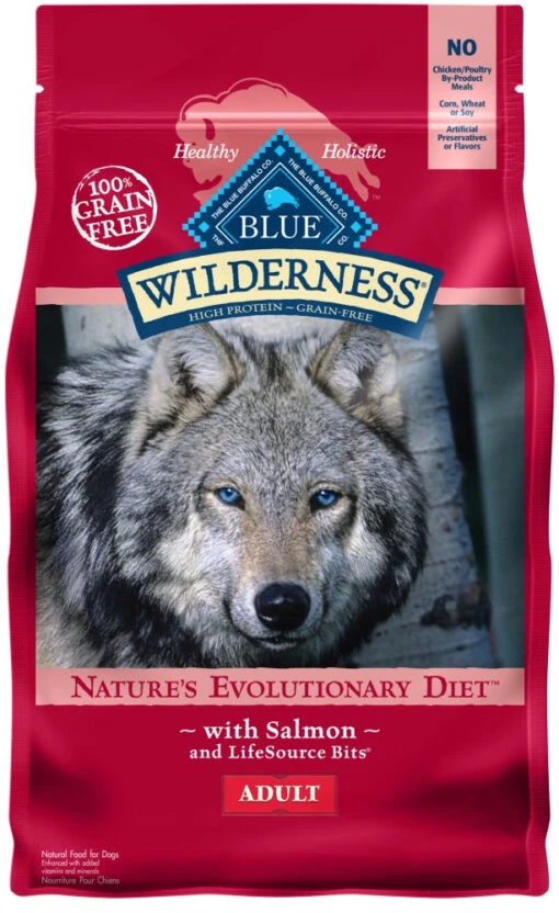 Blue Buffalo Wilderness Grain Free Natural Salmon Recipe Adult Dry Dog Food -Tropiclean Store blue buffalo wilderness grain free natural salmon recipe adult dry dog food 903834