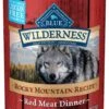 Blue Buffalo Wilderness Rocky Mountain Recipe Red Meat Dinner Adult Canned Dog Food -Tropiclean Store blue buffalo wilderness rocky mountain recipe red meat dinner adult canned dog food 253709