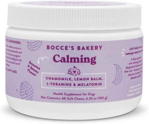 Bocce's Bakery Calming Dog Supplements - 6.35 Oz -Tropiclean Store bocces bakery calming dog supplements 635 oz 211504