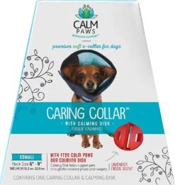 Calm Paws Caring Dog Collar With Calming Disk For Dog - Extra Small -Tropiclean Store calm paws caring dog collar with calming disk for dog extra small 259242