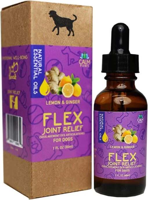 Calm Paws Essential Oil Flex Joint Relief For Dogs - Lemon/Ginger - 1 Oz -Tropiclean Store calm paws essential oil flex joint relief for dogs lemonginger 1 oz 326527