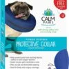 Calm Paws Protective Inflatable Dog Collar With Dog Calming Disk - Medium -Tropiclean Store calm paws protective inflatable dog collar with dog calming disk medium 652605