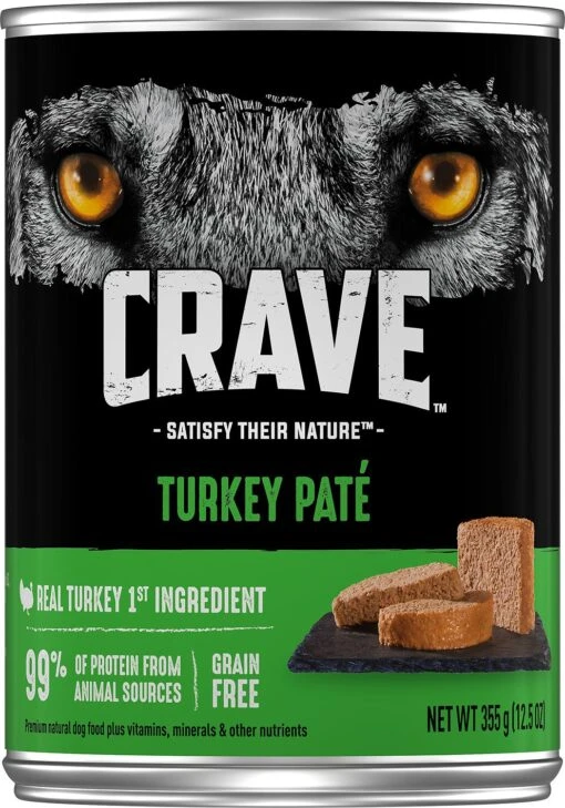 Crave Dog Real Turkey Recipe Loaf Wet Dog Food - 12.5 Oz - Case Of 12 -Tropiclean Store crave dog real turkey recipe loaf wet dog food 125 oz case of 12 483767