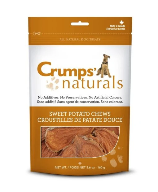 Crumps' Naturals Sweet Potato Chews Chewy Dog Treats - 24 Oz Bag -Tropiclean Store crumps naturals sweet potato chews chewy dog treats 24 oz bag 396451