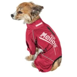 Dog Helios ® 'Hurricanine' Waterproof And Reflective Full Body Dog Coat -Tropiclean Store dog helios r hurricanine waterproof and reflective full body dog coat jacket w heat reflective technology 268911