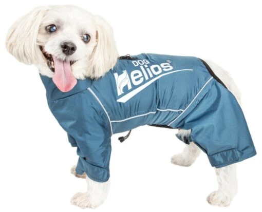 Dog Helios ® 'Hurricanine' Waterproof And Reflective Full Body Dog Coat -Tropiclean Store dog helios r hurricanine waterproof and reflective full body dog coat jacket w heat reflective technology 317910