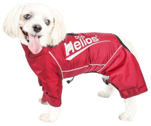 Dog Helios ® 'Hurricanine' Waterproof And Reflective Full Body Dog Coat -Tropiclean Store dog helios r hurricanine waterproof and reflective full body dog coat jacket w heat reflective technology 784212