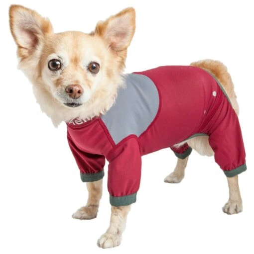 Dog Helios ® 'Tail Runner' Lightweight 4-Way-Stretch Breathable Yoga Dog Tracksuit -Tropiclean Store dog helios r tail runner lightweight 4 way stretch breathable full bodied performance dog track suit 312298