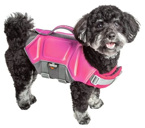 Dog Helios ® 'Tidal Guard' Multi-Point Strategically-Stitched Reflective Pet Dog Life Jacket Vest -Tropiclean Store dog helios r tidal guard multi point strategically stitched reflective pet dog life jacket vest 141538