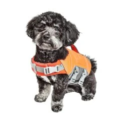 Dog Helios ® 'Tidal Guard' Multi-Point Strategically-Stitched Reflective Pet Dog Life Jacket Vest -Tropiclean Store dog helios r tidal guard multi point strategically stitched reflective pet dog life jacket vest 316387