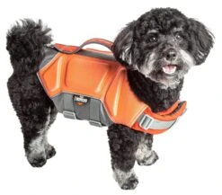 Dog Helios ® 'Tidal Guard' Multi-Point Strategically-Stitched Reflective Pet Dog Life Jacket Vest -Tropiclean Store dog helios r tidal guard multi point strategically stitched reflective pet dog life jacket vest 826665