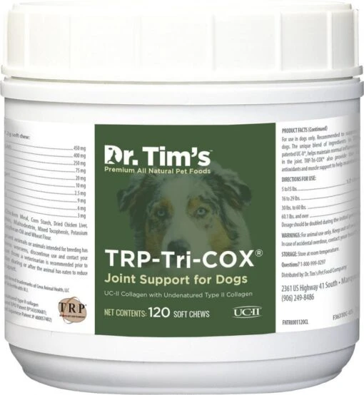 Dr. Tim's TRP-Tri-Cox Joint Mobility Dog Supplements -Tropiclean Store dr tims trp tri cox joint mobility dog supplements 805169