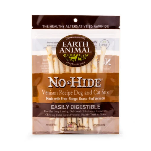 Earth Animal Dog Chews NO HIDE STIX Venison - 10 Count -Tropiclean Store earth animal dog chews no hide stix venison 10 count 407132