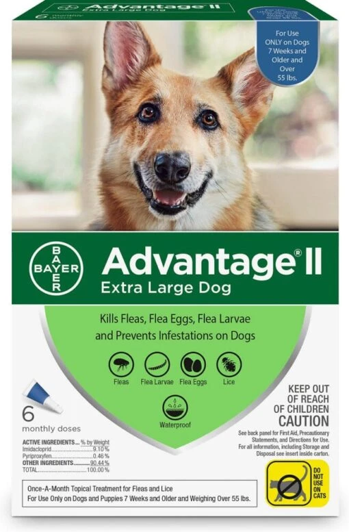 Elanco Advantage II Extra Large Dog -Tropiclean Store elanco advantage ii extra large dog 291493