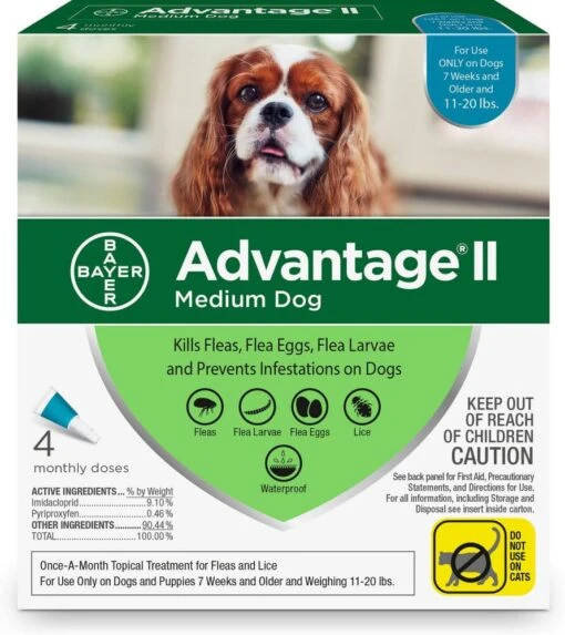 Elanco Advantage II Medium Dog -Tropiclean Store elanco advantage ii medium dog 117771