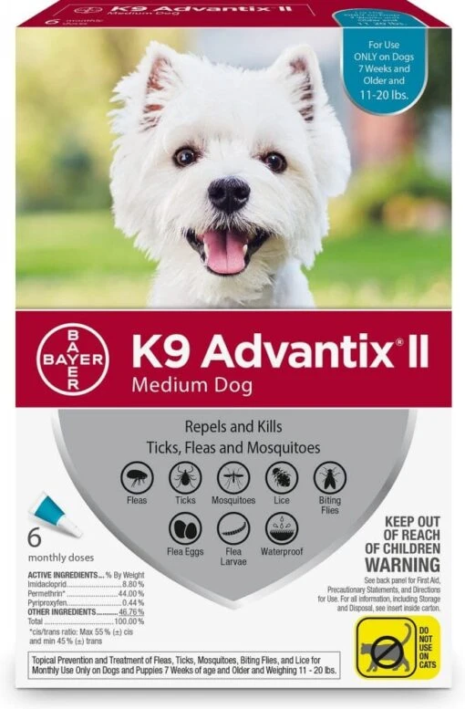 Elanco K9 Advantix II Medium Dog -Tropiclean Store elanco k9 advantix ii medium dog 673915