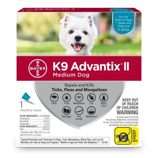 Elanco K9 Advantix II Medium Dog -Tropiclean Store elanco k9 advantix ii medium dog 806062