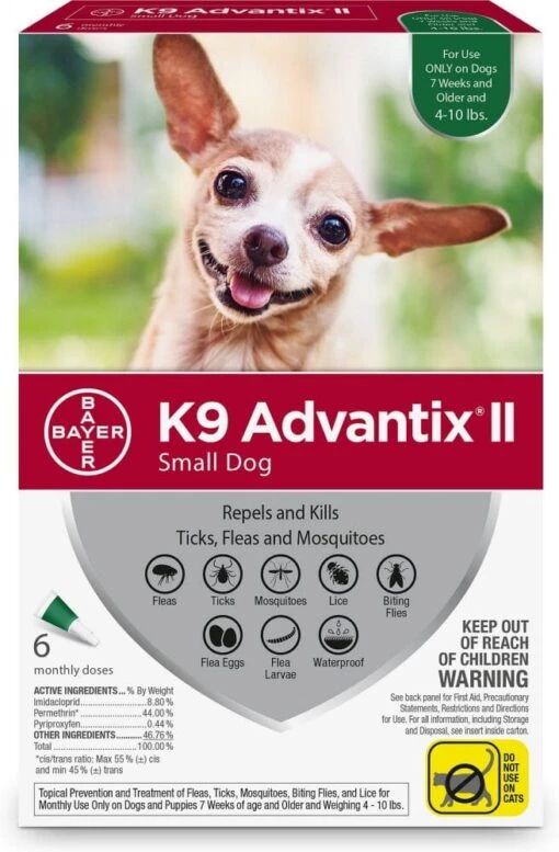 Elanco K9 Advantix II Small Dog -Tropiclean Store elanco k9 advantix ii small dog 979557