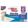 Four Paws Wee-Wee Insta-Rise Border Pad Dog Training Pads - 22 X 23 In - 100 Pack -Tropiclean Store four paws wee wee insta rise border pad dog training pads 22 x 23 in 100 pack 707820