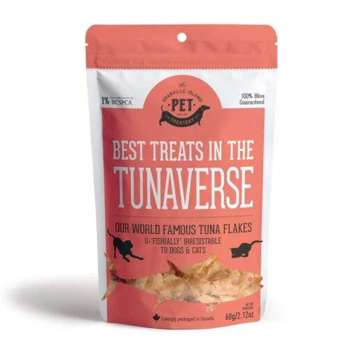 Granville Island Pet Treatery Tuna Flakes Dehydrated Dog And Cat Treats - Large 2.2 Oz Bag -Tropiclean Store granville island pet treatery tuna flakes dehydrated dog and cat treats large 22 oz bag 443891