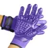 Hands On Pet Grooming & Bathing Gloves - Purple - Junior -Tropiclean Store hands on pet grooming bathing gloves purple junior 838783