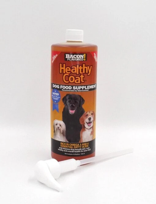 Healthycoat Dog Food Supplement - Bacon - 1 Qt -Tropiclean Store healthycoat dog food supplement bacon 1 qt 461272