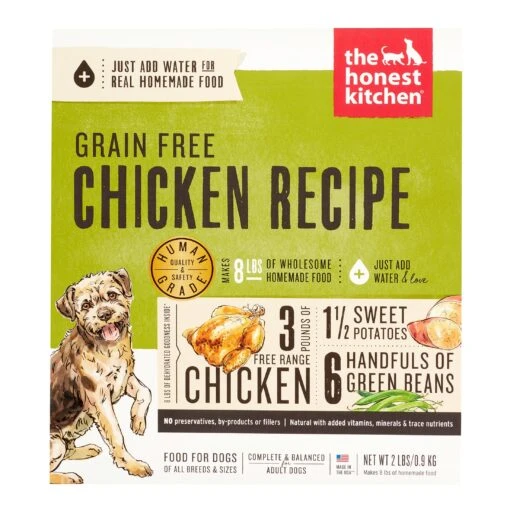 Honest Kitchen Grain-Free Chicken Dehydrated Dog Food - 2 Lbs BOX -Tropiclean Store honest kitchen grain free chicken dehydrated dog food 2 lbs box 879426