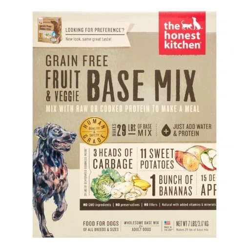 Honest Kitchen Grain-Free Fruit Vegetables Dehydrated Dog Food - 7 Lb Box -Tropiclean Store honest kitchen grain free fruit vegetables dehydrated dog food 7 lb box 780446