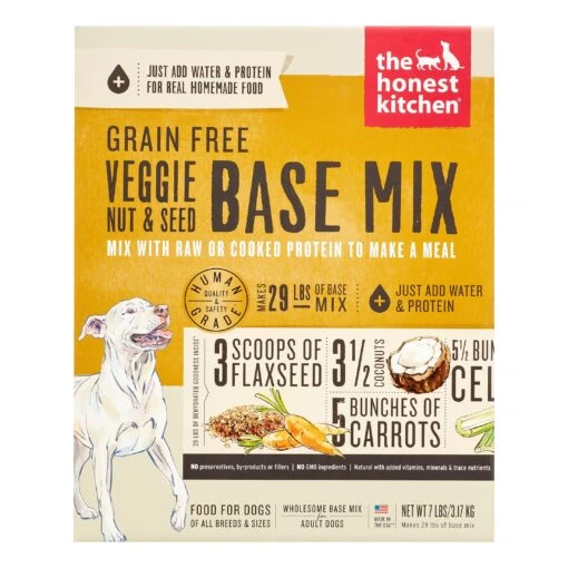 Honest Kitchen Grain-Free Vegetables Nuts And Seeds Dehydrated Dog Food - 7 Lb Box -Tropiclean Store honest kitchen grain free vegetables nuts and seeds dehydrated dog food 7 lb box 569873