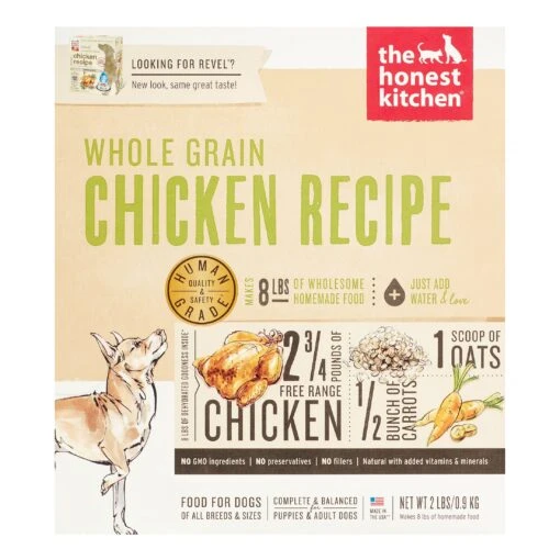 Honest Kitchen Whole Grain Chicken Dehydrated Dog Food - 2 Lb Box -Tropiclean Store honest kitchen whole grain chicken dehydrated dog food 2 lb box 466172