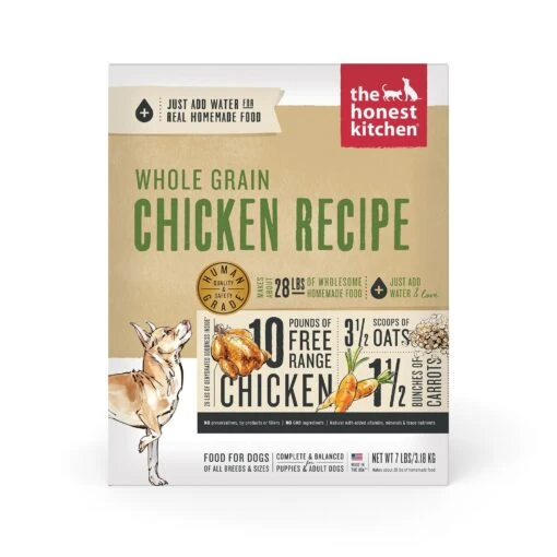 Honest Kitchen Whole Grain Chicken Dehydrated Dog Food - 7 Lb Box -Tropiclean Store honest kitchen whole grain chicken dehydrated dog food 7 lb box 276190