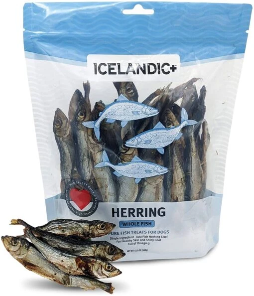 Icelandic+ Herring Whole Fish Natural Dehydrated Dog Treats - 9 Oz -Tropiclean Store icelandic herring whole fish natural dehydrated dog treats 12 oz 225913