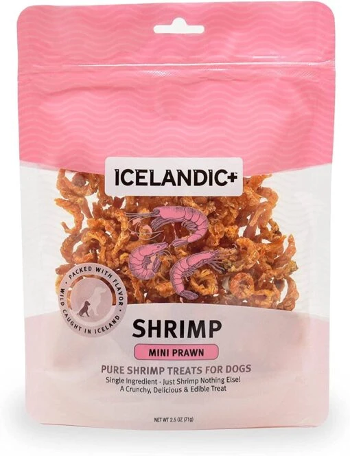 Icelandic+ Mini Shrimp Treats Natural Dehydrated Cat And Dog Treats - 2.5 Oz -Tropiclean Store icelandic mini shrimp treats natural dehydrated cat and dog treats 25 oz 495055