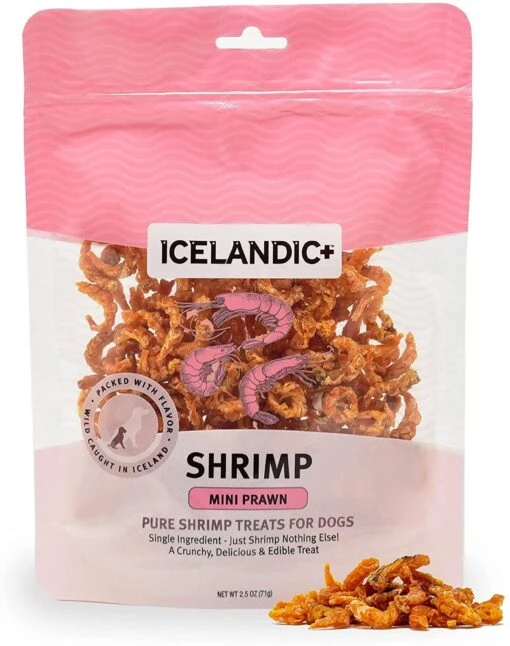 Icelandic+ Mini Shrimp Treats Natural Dehydrated Cat And Dog Treats - 2.5 Oz -Tropiclean Store icelandic mini shrimp treats natural dehydrated cat and dog treats 25 oz 796102