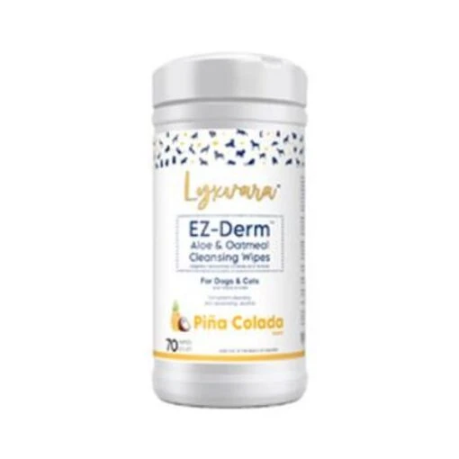 Lyxvara Dog EZ DERM Wipes Pina Colada - 70 Count -Tropiclean Store lyxvara dog ez derm wipes pina colada 70 count 973362