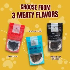 Mika & Sammy's Philly Cheesesteak Jerky Dog Treats - 5 Oz -Tropiclean Store mika sammys philly cheesesteak jerky dog treats 5 oz 157130