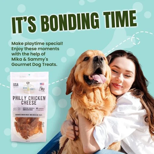 Mika & Sammy's Philly Chicken Cheesesteak Jerky Dog Treats - 5 Oz -Tropiclean Store mika sammys philly chicken cheesesteak jerky dog treats 5 oz 928231