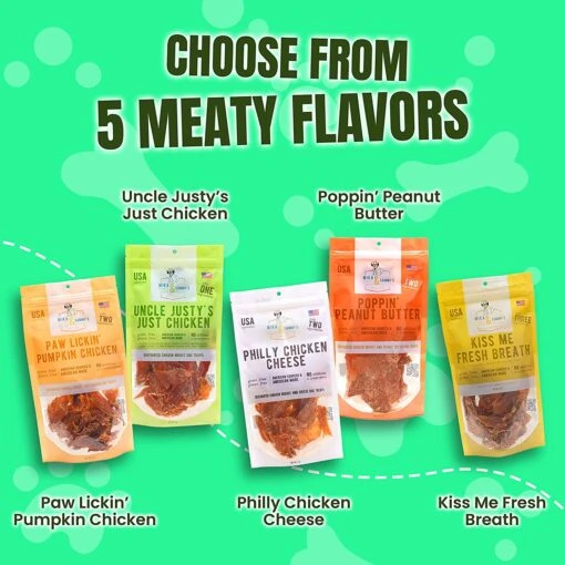 Mika & Sammy's Uncle Justy's Just Chicken Jerky Dog Treats - 5 Oz -Tropiclean Store mika sammys uncle justys just chicken jerky dog treats 5 oz 682826