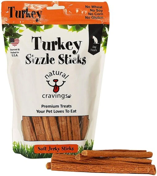 Natural Cravings USA Turkey Sizzle Sticks Soft Jerky Dog Treats - 12 Oz -Tropiclean Store natural cravings usa turkey sizzle sticks soft jerky dog treats 12 oz 919882