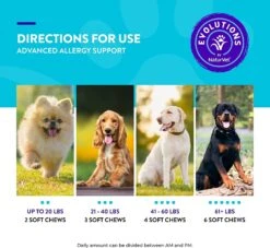 Naturvet Evolutions Advanced Allergy Support Soft Chews Dog Supplements - 90 Count -Tropiclean Store naturvet evolutions advanced allergy support soft chews dog supplements 90 count 959554