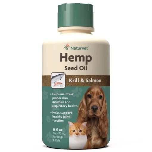 Naturvet Hemp Seed Oil Krill Oil & Salmon Oil Cat And Dog Supplements - 16 Oz -Tropiclean Store naturvet hemp seed oil krill oil salmon oil cat and dog supplements 16 oz 953816