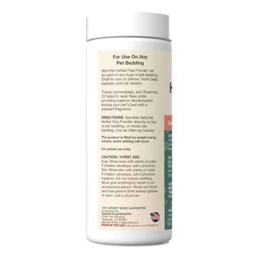 Naturvet Herbal Cat And Dog Flea And Tick Powder - 4 Oz Jar -Tropiclean Store naturvet herbal cat and dog flea and tick powder 4 oz jar 862549