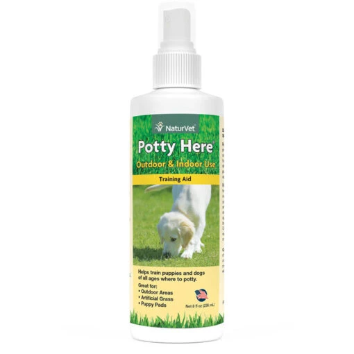 Naturvet Potty Here Cat And Dog Training Aids - 8 Oz Bottle -Tropiclean Store naturvet potty here cat and dog training aids 8 oz bottle 450546