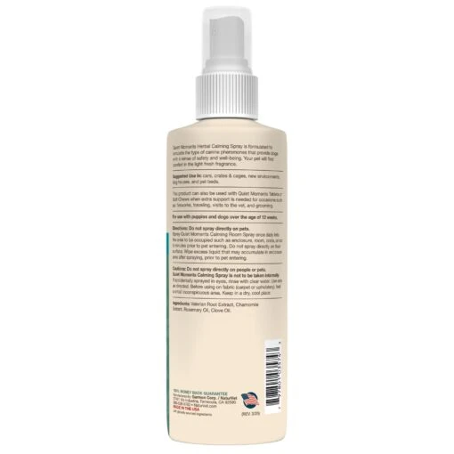 Naturvet Quiet Moments Herbal Calming Dog Spray - 8 Oz Bottle -Tropiclean Store naturvet quiet moments herbal calming dog spray 8 oz bottle 145530