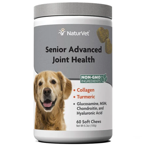 Naturvet Senior Joint Health Soft Chew Dog Supplements - 60 Ct -Tropiclean Store naturvet senior joint health soft chew dog supplements 60 ct 734282