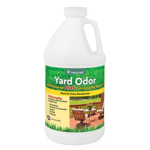 Naturvet Yard Odor Eliminator Plus Citronella Refill Dog And Cat Deodorizer - 64 Oz Bottle -Tropiclean Store naturvet yard odor eliminator plus citronella refill dog and cat deodorizer 64 oz bottle 240699