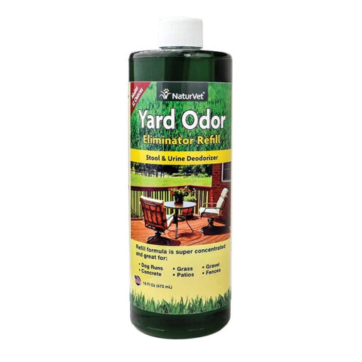 Naturvet Yard Odor Eliminator RTU Dog And Cat Deodorizer - 16 Oz Refill Bottle -Tropiclean Store naturvet yard odor eliminator rtu dog and cat deodorizer 16 oz refill bottle 139994