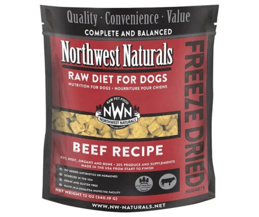 Northwest Naturals Freeze Dried Beef Nuggets Freeze-Dried Dog Food - 12 Oz Bag -Tropiclean Store northwest naturals freeze dried beef nuggets freeze dried dog food 12 oz bag 276746